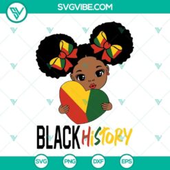 Black History Girl SVG Images, Black Girl SVG File, Afro Puff SVG Download, Afro Girl