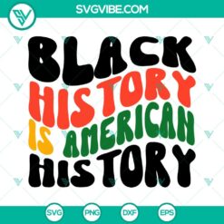 Black History Is American History SVG file with Black Lives Matter images for crafting projects.