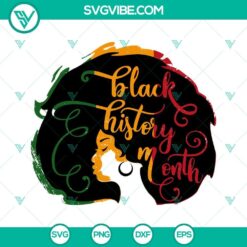 Afro girl silhouette SVG for Black History Month and Black Lives Matter designs, digital download.