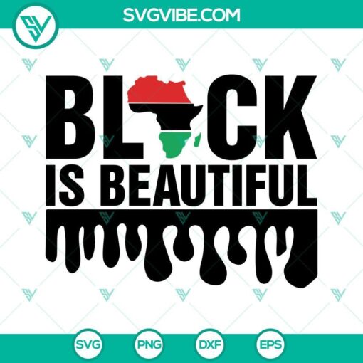 Black Is Beautiful, Africa Map SVG files for Black History Month. Download diverse cultural designs for crafting projects.