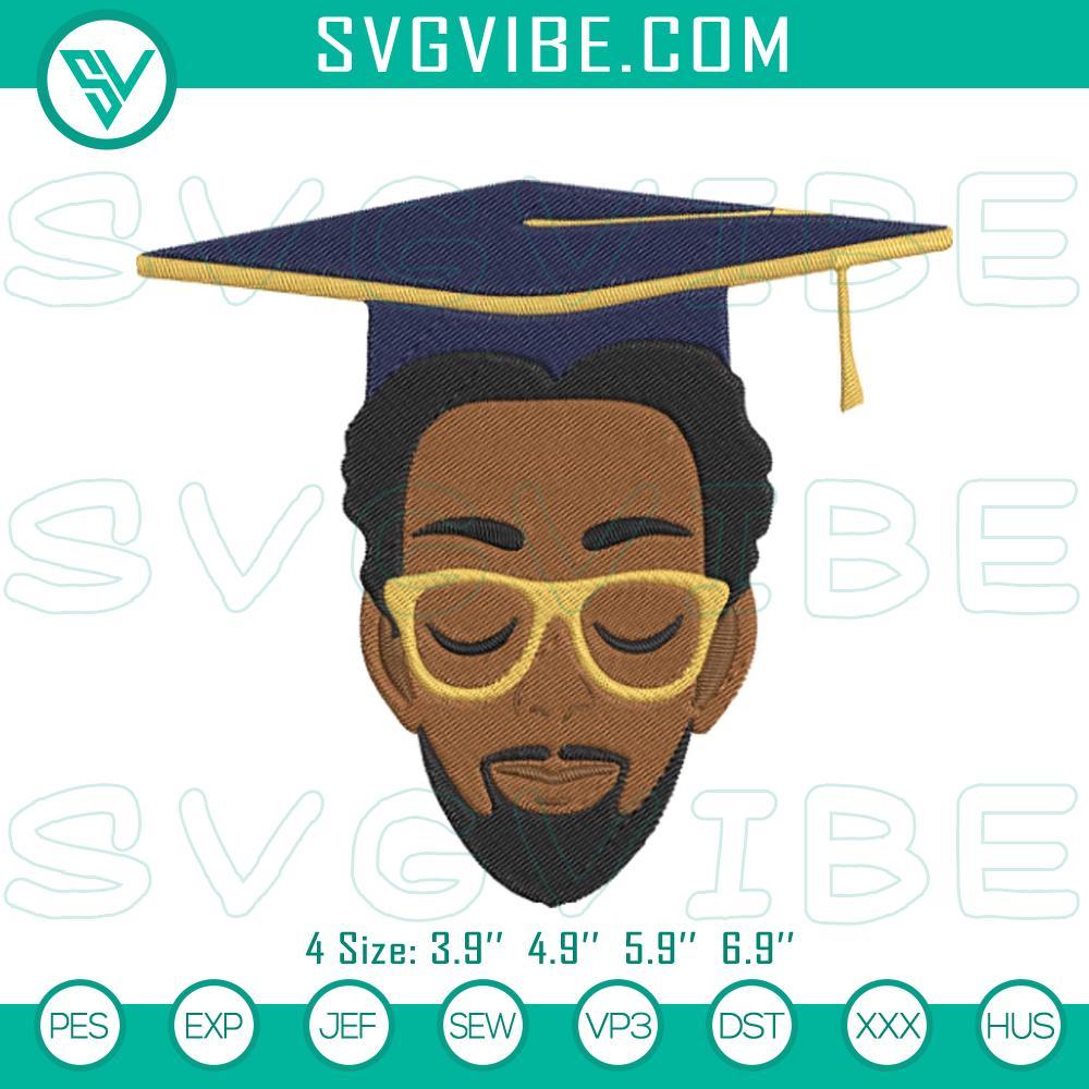 Black Man Graduation Embroidery Designs, Graduate Embroidery Files Black man graduation embroidery designs machine file for graduate celebration. Great for graduation projects and crafts.