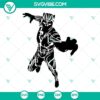 Black Panther SVG files for Cricut and Silhouette, Clipart download. Perfect for crafting projects.