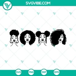 Juneteenth themed Afro Woman SVG file for download with Afro Girl design. Great for digital projects.