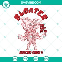 Bloater Infected Stage 4 character design file, inspired by The Last Of Us video game, available in SVG/PNG/DXF/EPS formats.
