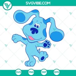 Blue's Clues SVG Files featuring Dog Blue character for instant download. Perfect for crafts, cutting machines, and DIY projects.