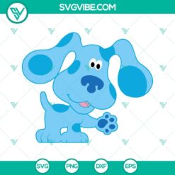 Blue's Clues SVG file with DXF, EPS, PNG formats for Cricut and Silhouette machines, featuring vector clipart.