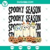 Bluey and friends spooky season SVG images featuring Bluey ghost design, perfect for Halloween crafts and decorations.