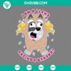 Bluey Aunt Trixie Heeler I Am A Llama Eating A Banana SVG for Cricut and Silhouette - Cute cartoon design for crafting projects.