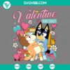 Bluey Bandit and Chilli Valentine SVG files with a Bluey Valentines Day SVG File PNG design for crafting projects.