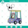 Bluey Bingo Grannies Car digital cut files for Cricut machines in SVG, PNG, DXF, and EPS formats, featuring unique cartoon design.