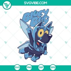 Bluey Blue Beetle SVG file for DC movies featuring PNG, DXF, and EPS file formats. Great for digital designs.