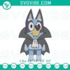 Bluey Dracula Halloween embroidery designs featuring a cute spooky character file, perfect for Halloween crafting projects.