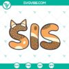Bluey family SVG files bundle featuring Dad, Mum, Brother, and Sister Bluey Dog designs in PNG and DXF formats. Ideal for crafting.