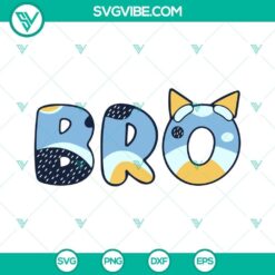 Bluey Family SVG Files Bundle, Dad Mum Bro Sis Bluey Dog SVG Files PNG DXF 6