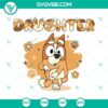 Bluey family digital bundle SVG images - Dad, Mom, Son, and Daughter. Perfect for crafts and projects.
