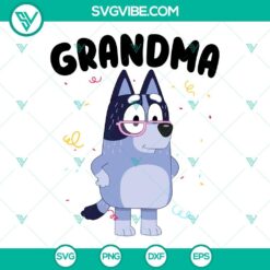 Bluey Grandma SVG Files, Grandma SVG Files, Bluey Nana SVG Download