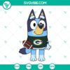 Blue and green Bay Packers SVG files for Cricut, featuring team logo and colors. PNG, DXF, EPS formats included. Perfect for sports fans.