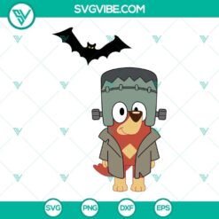 Bluey Halloween SVG file with Bluey characters, perfect for Halloween projects.