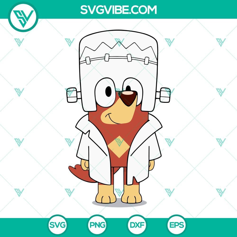 Bluey Halloween SVG, Bluey Frankenstein SVG, Horror Bluey SVG Bluey Halloween SVG Download, Bluey Frankenstein SVG File, Horror Bluey SVG Image 1