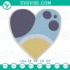 Bluey heart machine embroidery design file featuring adorable love design, perfect for crafting projects.