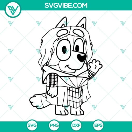 Bluey Hocus Pocus SVG Files, Sanderson Sisters SVG Files, Bluey Halloween SVG File 1
