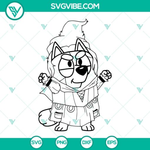 Bluey Hocus Pocus SVG Files, Sanderson Sisters SVG Files, Bluey Halloween SVG File 2