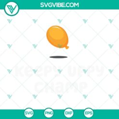 Bluey Keepy Uppy Champ and Balloon SVG design files for Cricut, includes PNG, DXF, and EPS formats for download.