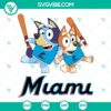 Bluey Miami Marlins baseball logo SVG with PNG, DXF, and EPS file formats for download.