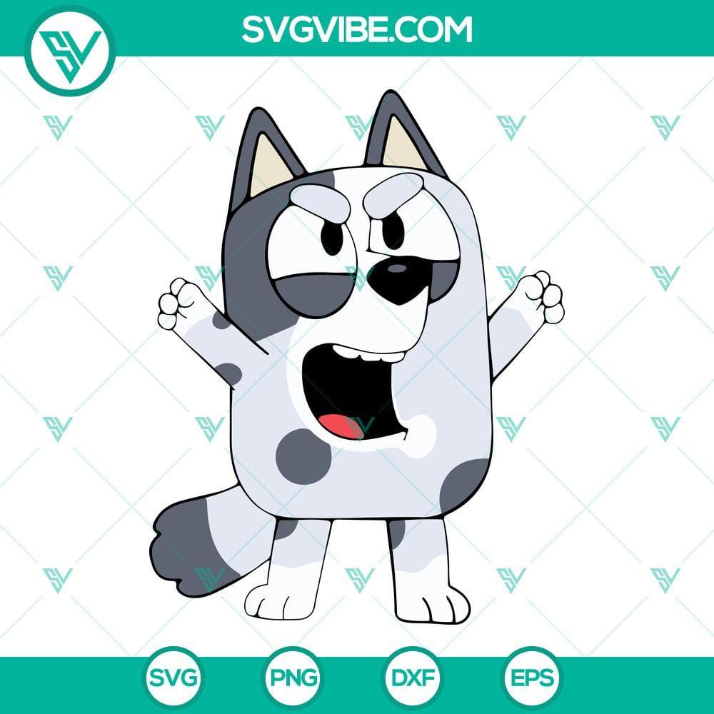 bluey-muffin-svg-bundle-cousin-muffin-svg-this-is-unacceptable-svg-muffin-heeler-svg-png-dxf-eps-10-mockup-1.jpg Bluey Muffin SVG Bundle includes Cousin Muffin design with "This Is Unacceptable" message. Perfect for crafts.
