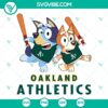Bluey Oakland Athletics baseball logo SVG file in PNG, DXF, EPS formats for sports fans.