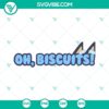Bluey Oh Biscuits digital files with Disney Bluey Dog Cartoon design, includes SVG, PNG, DXF, and EPS formats for crafting.