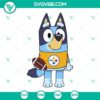 Bluey Pittsburgh Steelers SVG images perfect for Cricut - PNG DXF EPS files, ideal for craft lovers and sports fans.