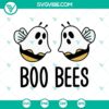 Cute Boo Bees Ghost Halloween SVG images for digital download - PNG, DXF, EPS formats available. Great for spooky crafts & decor.