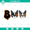 Boo Boston Terrier Halloween SVG Files with dog Halloween design, downloadable PNG files for spooky crafting projects.