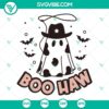 Spooky Boo Haw Cowboy Ghost SVG with Western Halloween theme, Wild West Ghost SVG Images. Perfect for Halloween projects.