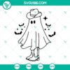 Cowboy Ghost Western Halloween SVG files bundle with Boo Haw theme, perfect for crafting projects. Rocky Mountain, logo, badge, experience, outdoor.