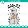 Boo Jee Ghost Halloween Embroidery Designs - Trendy spooky instant download for Halloween crafts and projects.