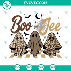 Boo Jee Ghost SVG Images, Leopard Ghost SVG Image, Cheetah Print Ghost
