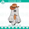 Boo Jee ghost with cup embroidery designs, adorable coffee ghost instant download, spooky Halloween digital design.