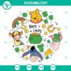 Winnie The Pooh St. Patrick's Day SVG featuring Irish themed designs for digital crafting projects. Perfect for St. Patrick's Day.