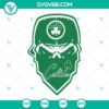 Boston Celtics skull SVG design for download. Celtics SVG files in PNG and DXF formats. Perfect for Boston Celtics fans.