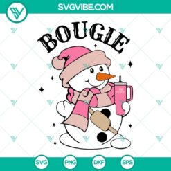 Bougie Snowman Stanley SVG File for Christmas Snowman Stanley Tumbler, ideal for crafting projects and festive designs.