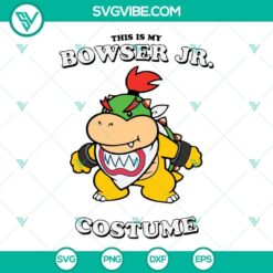 Bowser Jr costume SVG file, Super Mario SVG download with Bowser Jr design. Perfect for crafting projects.