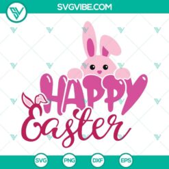 Happy Easter SVG bundle featuring boy and girl kids with joyful expressions, perfect for Easter crafting projects. Download now.