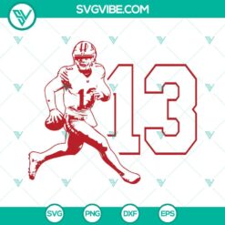 Brock Purdy San Francisco 49ers logo in SVG, PNG, EPS, and DXF file formats for digital use.