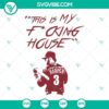 Bryce Harper 3 SVG file featuring "This is my F*cking House" design in Philadelphia, perfect for sports fans and supporters.