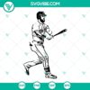 Bryce Harper Philadelphia Phillies baseball SVG download with PNG and DXF file formats. Great for DIY crafts and fan projects.