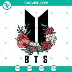 BTS logo SVG file for Cricut, Kpop design in PNG, DXF, EPS formats. Perfect for BTS fans' crafting projects.