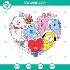 BTS SVG design featuring BTS Army and Friends theme for crafting projects and fan merchandise.