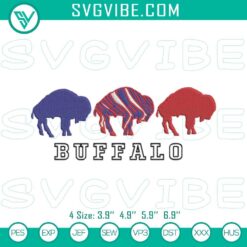 Buffalo Bills multi-format embroidery design featuring football team logo and pattern, perfect for DIY projects and crafts.